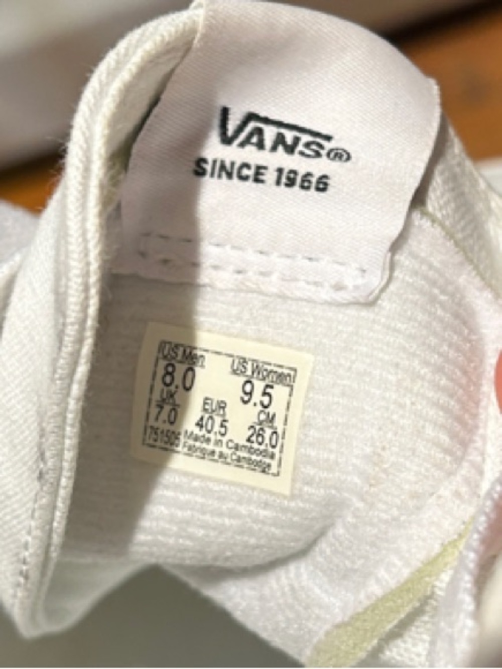 Van’s Women’s White High-Top Canvas Sneakers - Picture 2 of 4